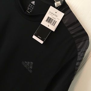 NWT Adidas Black Climalite Shirt